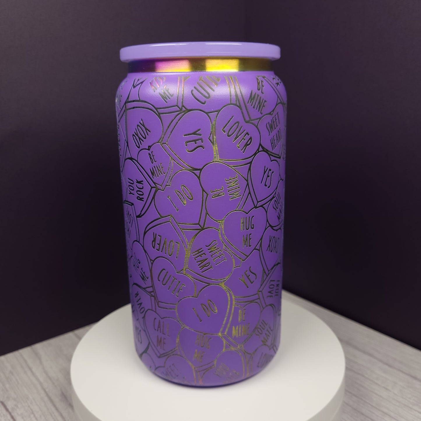 Conversation Hearts 16 oz Tumbler