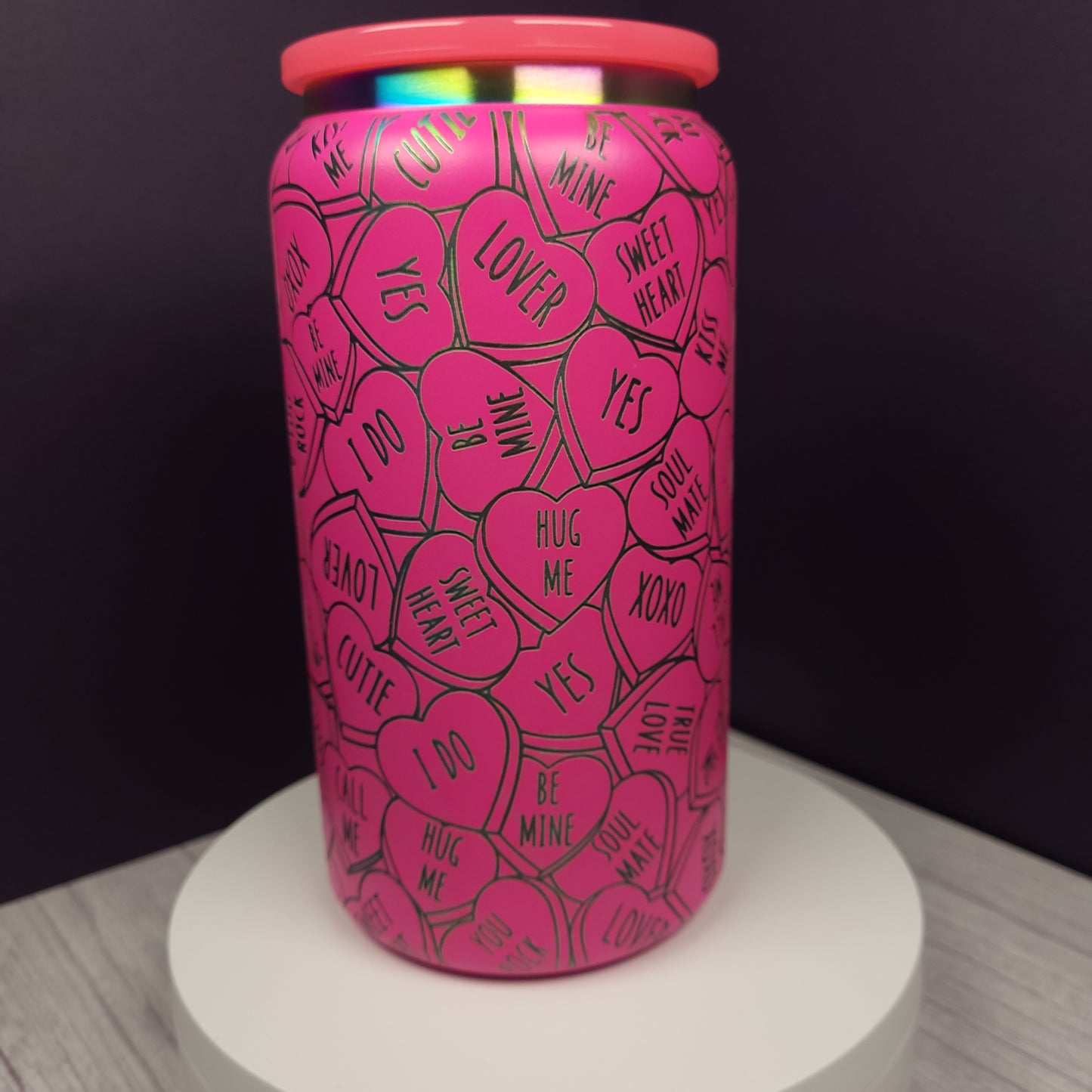 Conversation Hearts 16 oz Tumbler