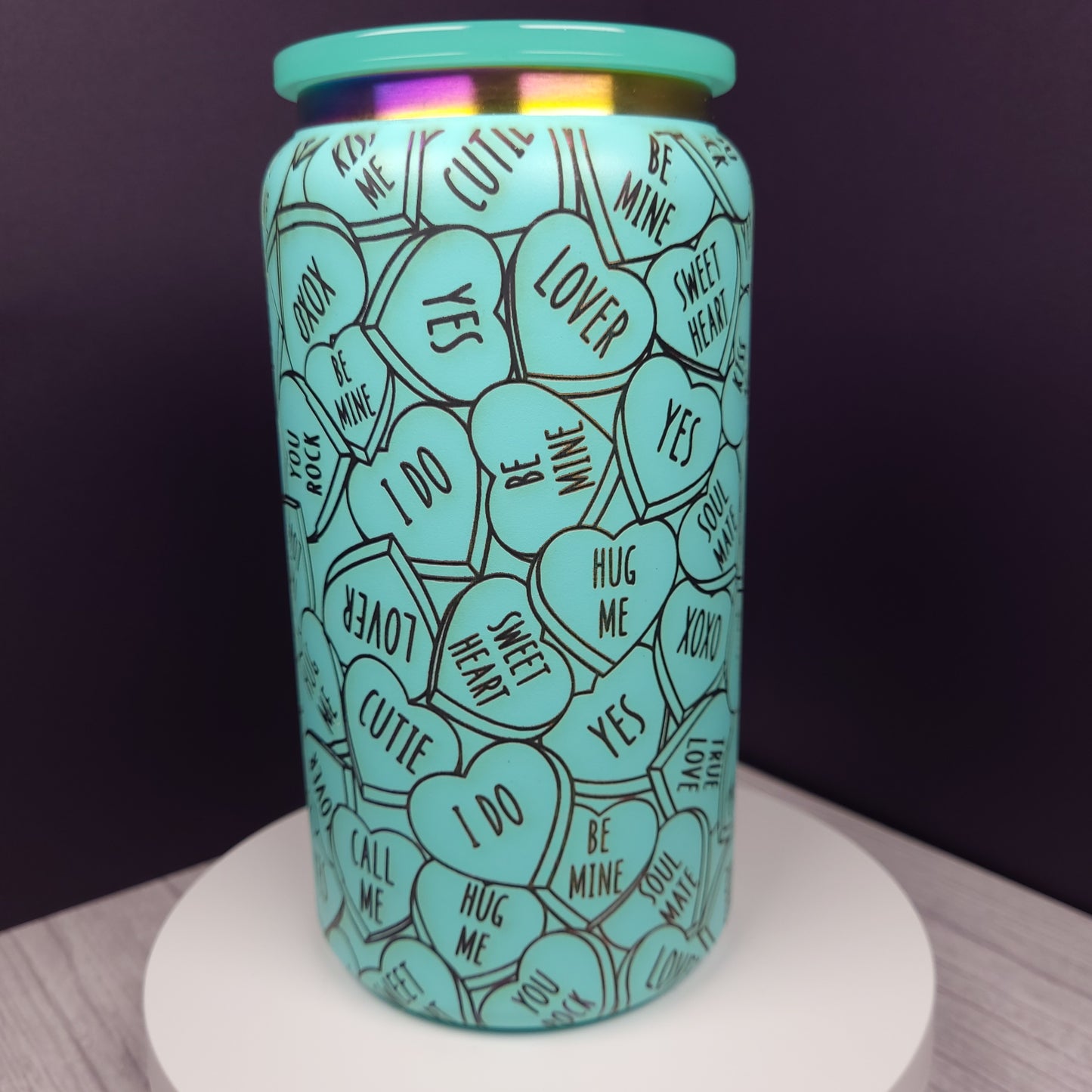 Conversation Hearts 16 oz Tumbler