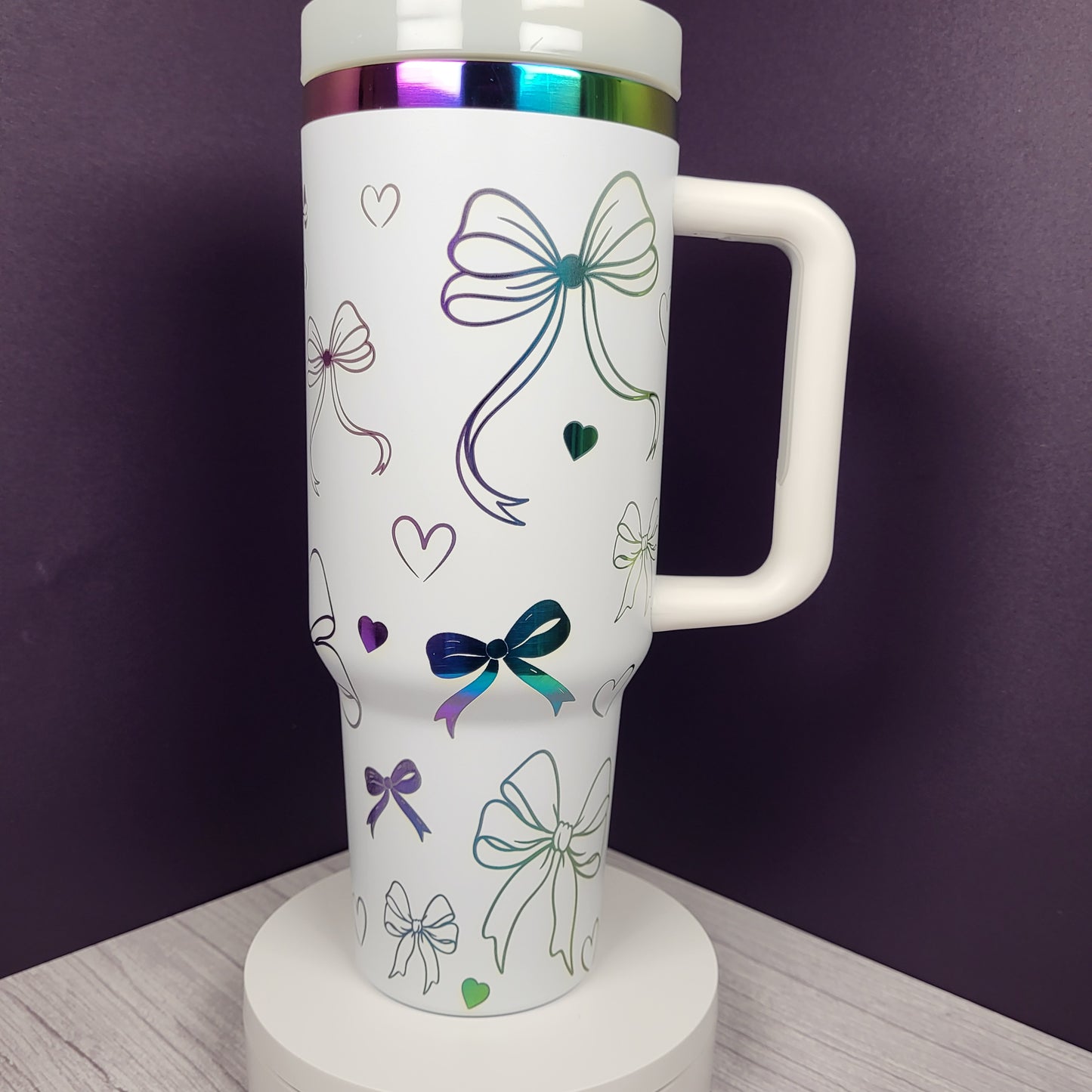 Coquette Bow and Heart 40 oz Tumbler