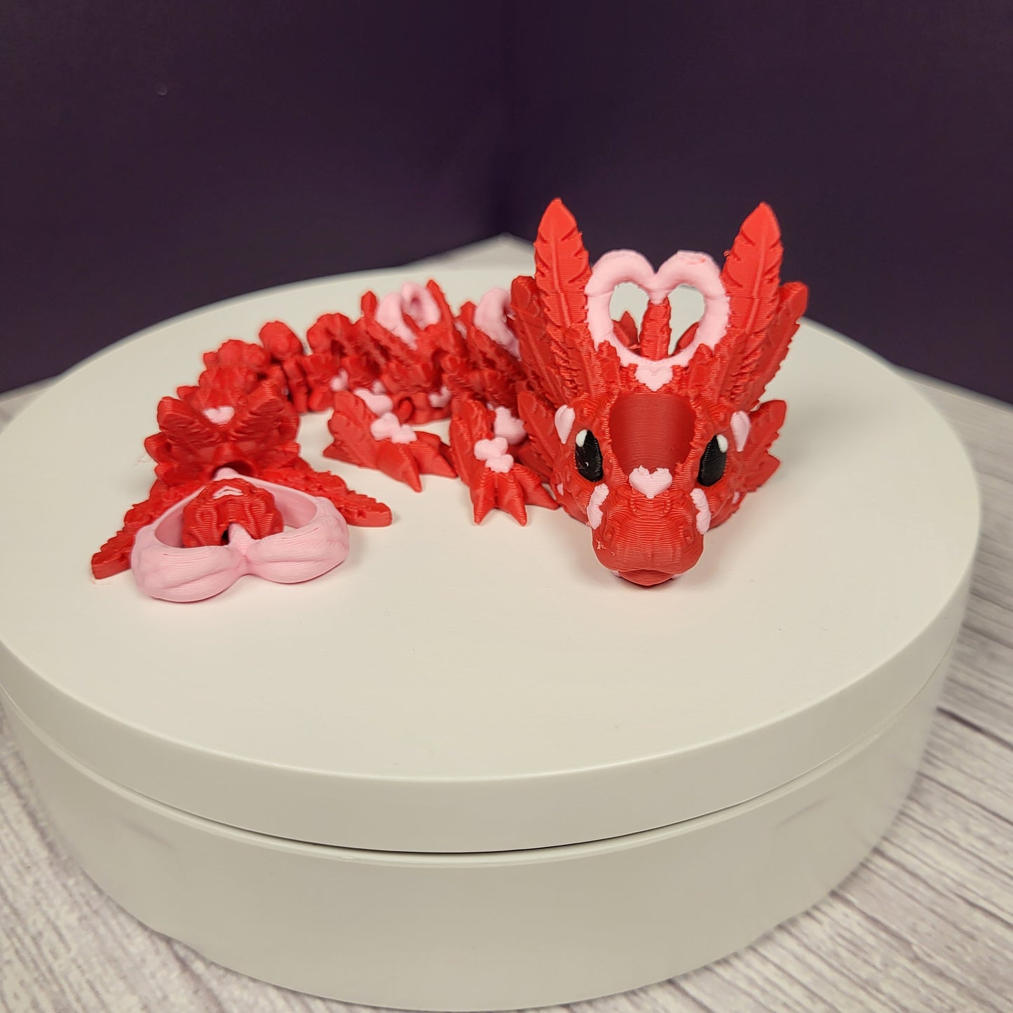 Light Heart Dragon Straw Topper - Valentines Special!