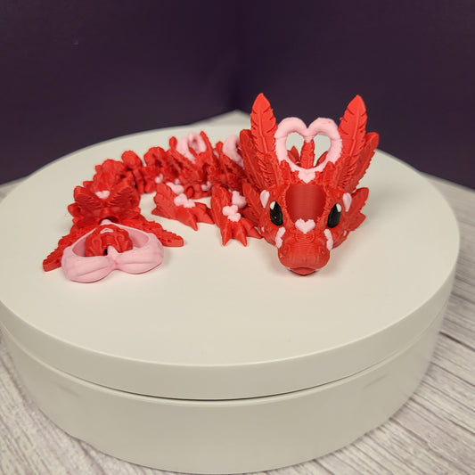 Light Heart Dragon Straw Topper - Valentines Special!