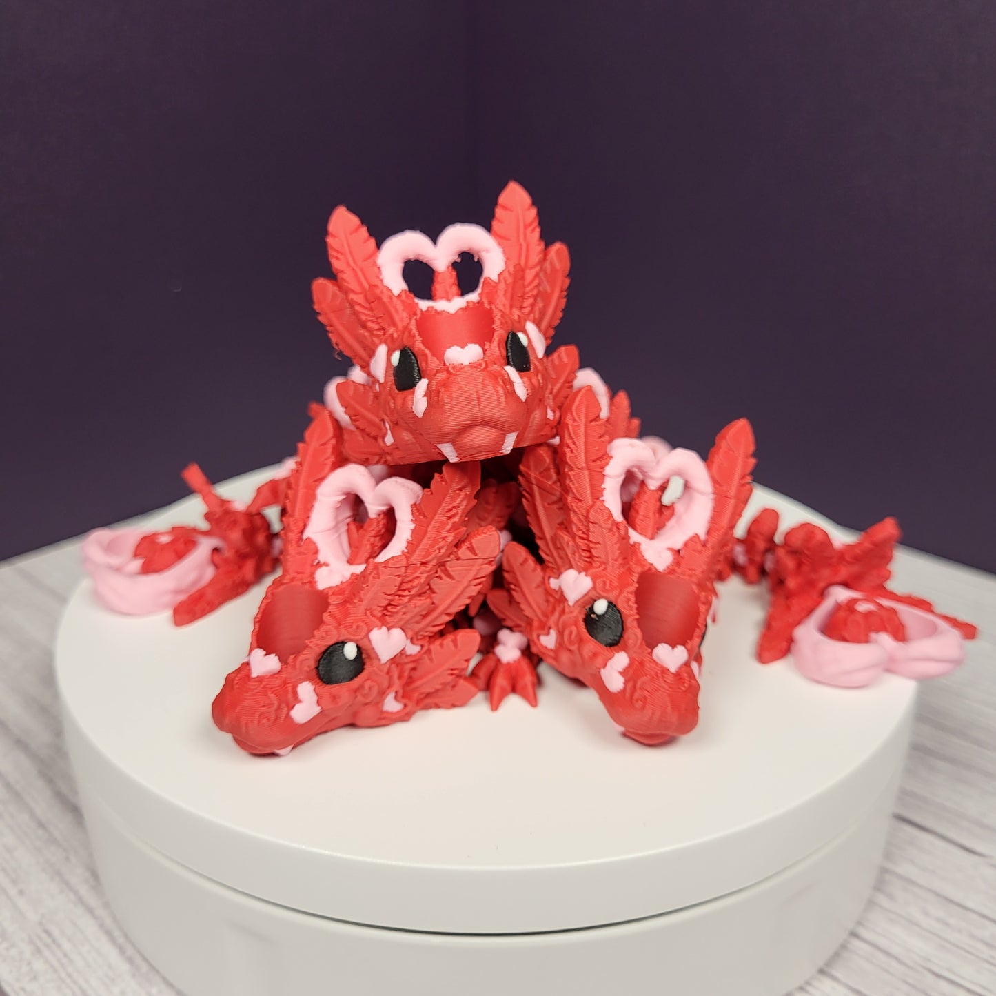 Light Heart Dragon Straw Topper - Valentines Special!